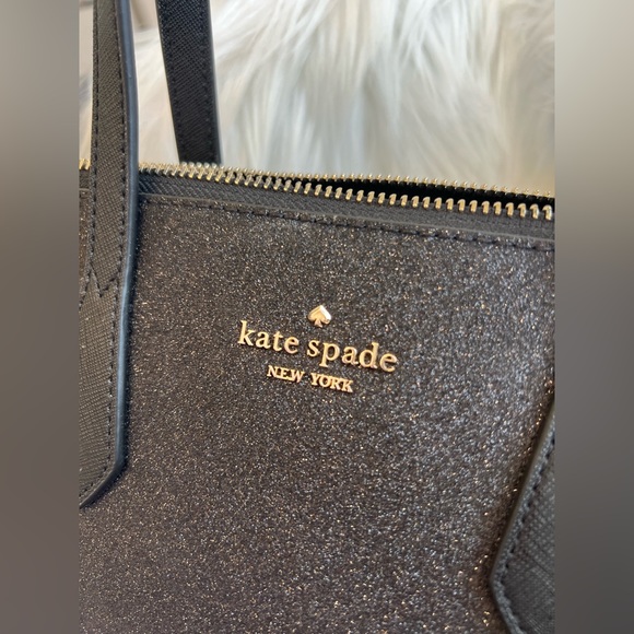 KATE SPADE New York Black Glitter Joeley Small Crossbody Satchel - Picture 2 of 10